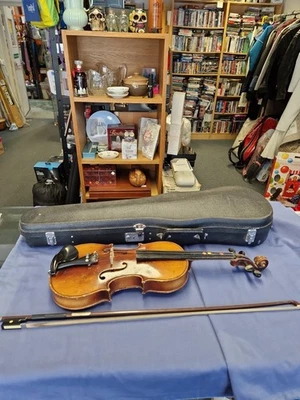 Vintage Antonius Stradivarius Cremonensis Faciebat Anno 17 13 mit Koffer und Bogen - Bild 1 von 4