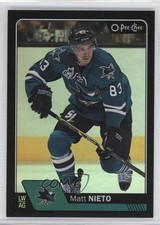 2016-17 O-Pee-Chee Black Rainbow Foil 19/100 Matthew Nieto Matt Nieto #372 2d8