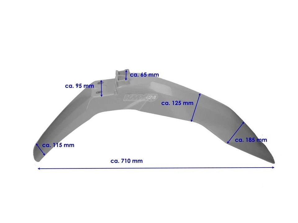 Fender Delantero Polisport Compatible Con Husqvarna 701 Enduro Negro - Imagen 2 de 2