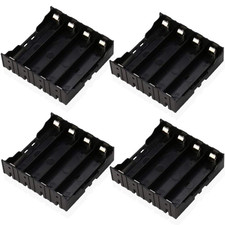 18650 Battery Case Holder, 4 Pcs 4 Slots X 3.7V DIY Battery Storage Box, in Para
