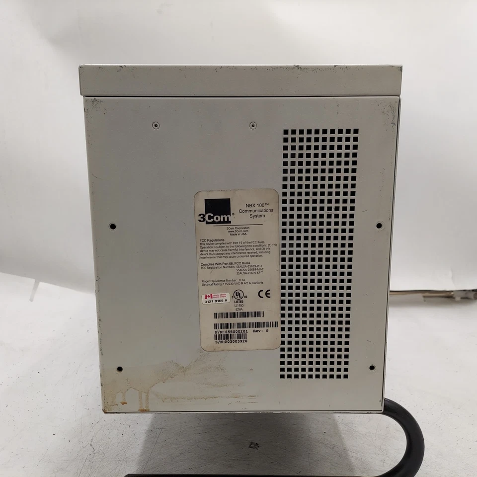 SISTEMA DE COMUNICACIÓN 3COM NBX 100 - SIN HDD Foto 4 de 4