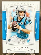 2019 Panini National Treasures Kyle Allen #54 Gold /35 Panthers