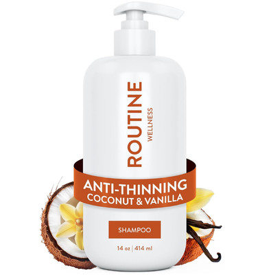 Routine Wellness Anti-Thinning Shampoo for Thinning Hair - Biotin DHT Blocker Wo