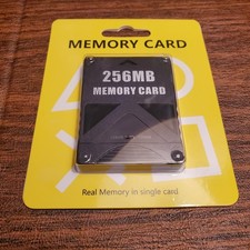 256MB Memory Card For Sony PlayStation 2 PS2 Slim Game Console. 2 Mem Cards In 1