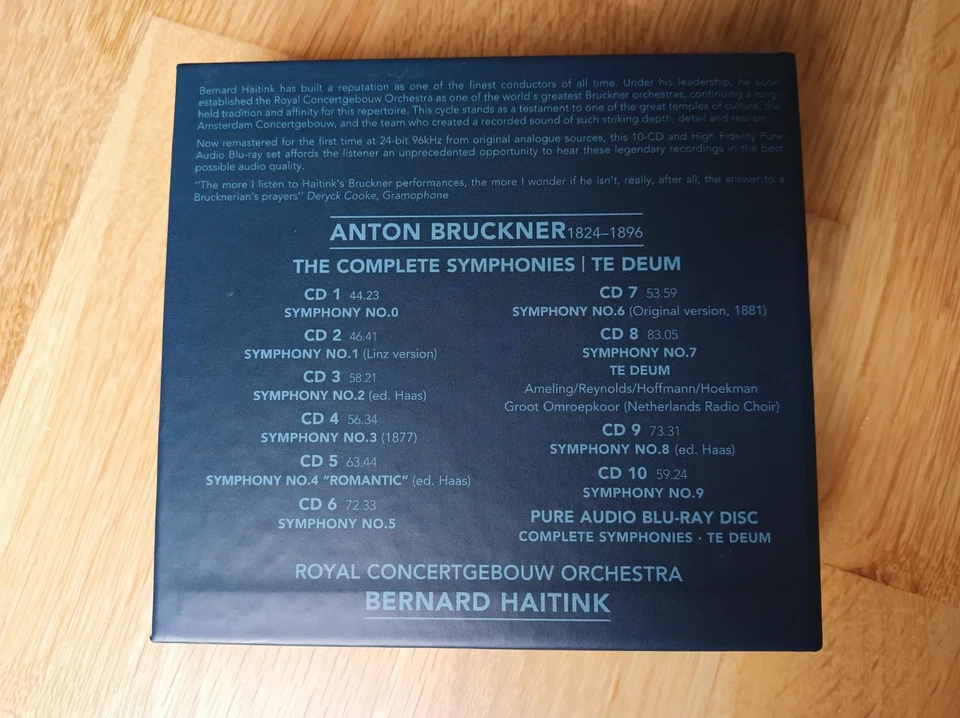 Bruckner - Haitink RCO - Complete Symphonies - 10 CD + blu ray - Decca - Rare - Bild 4 von 4