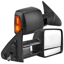 LH+RH Tow Mirrors for 2007-2017 Toyota Tundra / 2008 2009-2017 Sequoia Signal