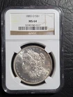 Beautiful 1883 O Morgan Silver Dollar NGC Graded MS 64
