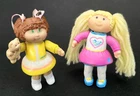 2 x Vintage 1984 Cabbage Patch Kids Doll Poseable Figures/Cake Toppers