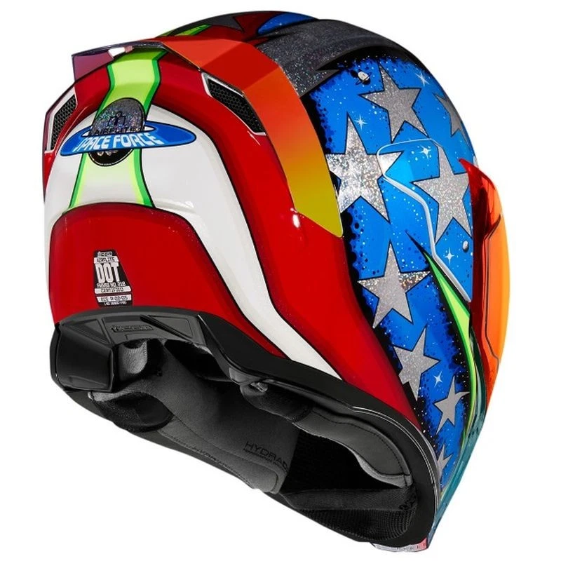 Capacete de motocicleta de rua Icon Airflite rosto inteiro - Escolha o tamanho e a cor - Imagem 4 de 4