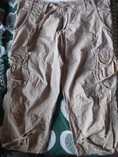Calvin Klein Capri Cargo Pants Beige Size M