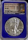 2016 P Philadelphia Mint Silver Eagle $1 NGC MS69 Blue Core Slab