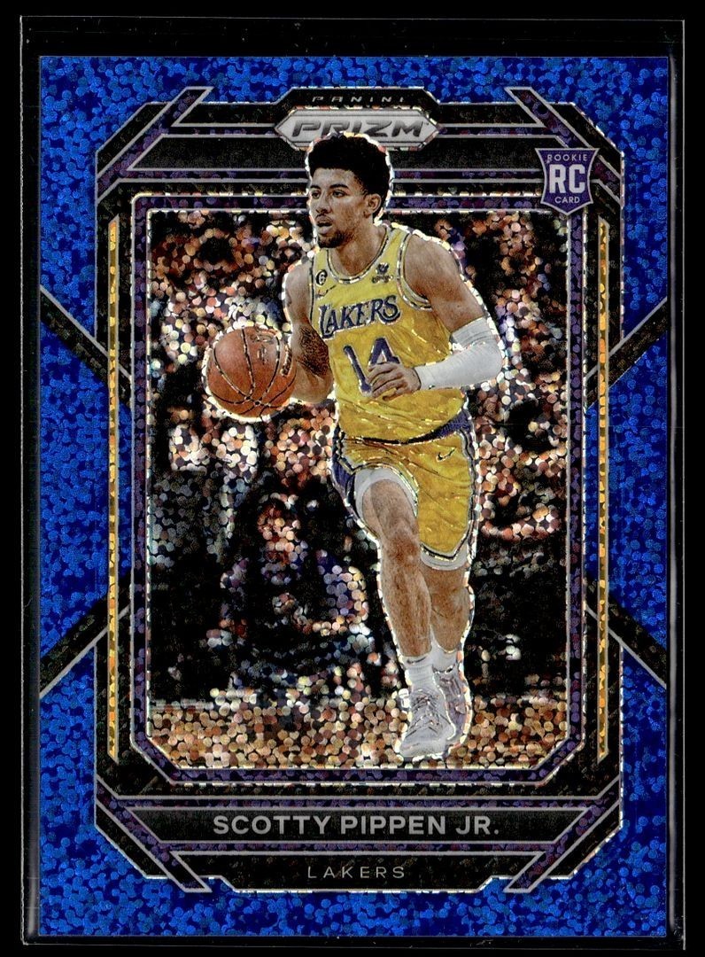 2022-23 PRIZM BLUE SPARKLE /144 ROOKIE 232 Scotty Pippen Jr. Los Angeles Lakers