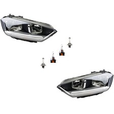 Scheinwerfer Set Links Rechts passend für VW Golf Sportsvan + Leuchtmittel & H15