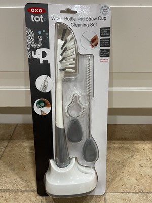OXO Tot Water Bottle Brush and Straw Cup Cleaning Brushes Set - 4 Piece -NEW