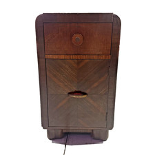 Vintage Art Deco Waterfall-Style Nightstand