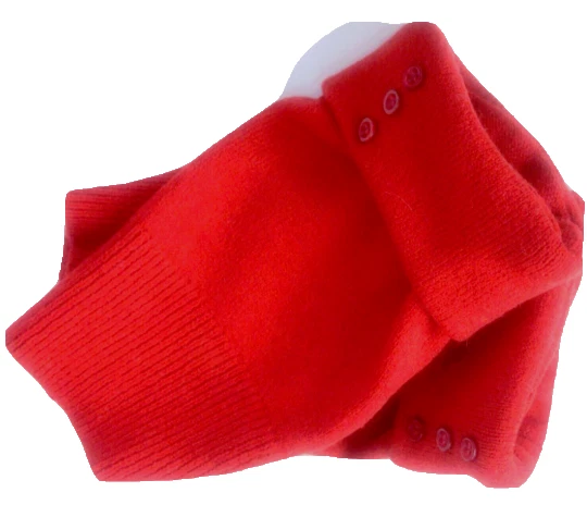 FINGERLESS GLOVES RED 100% MERINO WOOL S M L SMALL MEDIUM LARGE ARM WARMERS CUFF