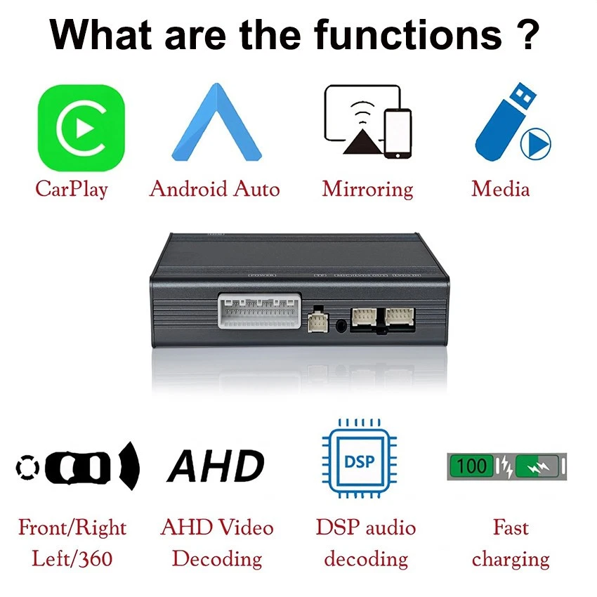 Kit de actualización automática inalámbrico CarPlay Android para Alfa Romeo Giulia Stelvio 2016-19 Foto 3 de 4