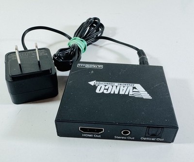 Vanco 4K HDMI Audio Extractor HD4KAE With Cord EL5
