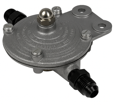 #ad PETROL KING FUEL PRESSURE REGULATOR FOR CARBS 1.5 5 PSI JIC6 AN 6 UNIONS BLACK GBP 66.95