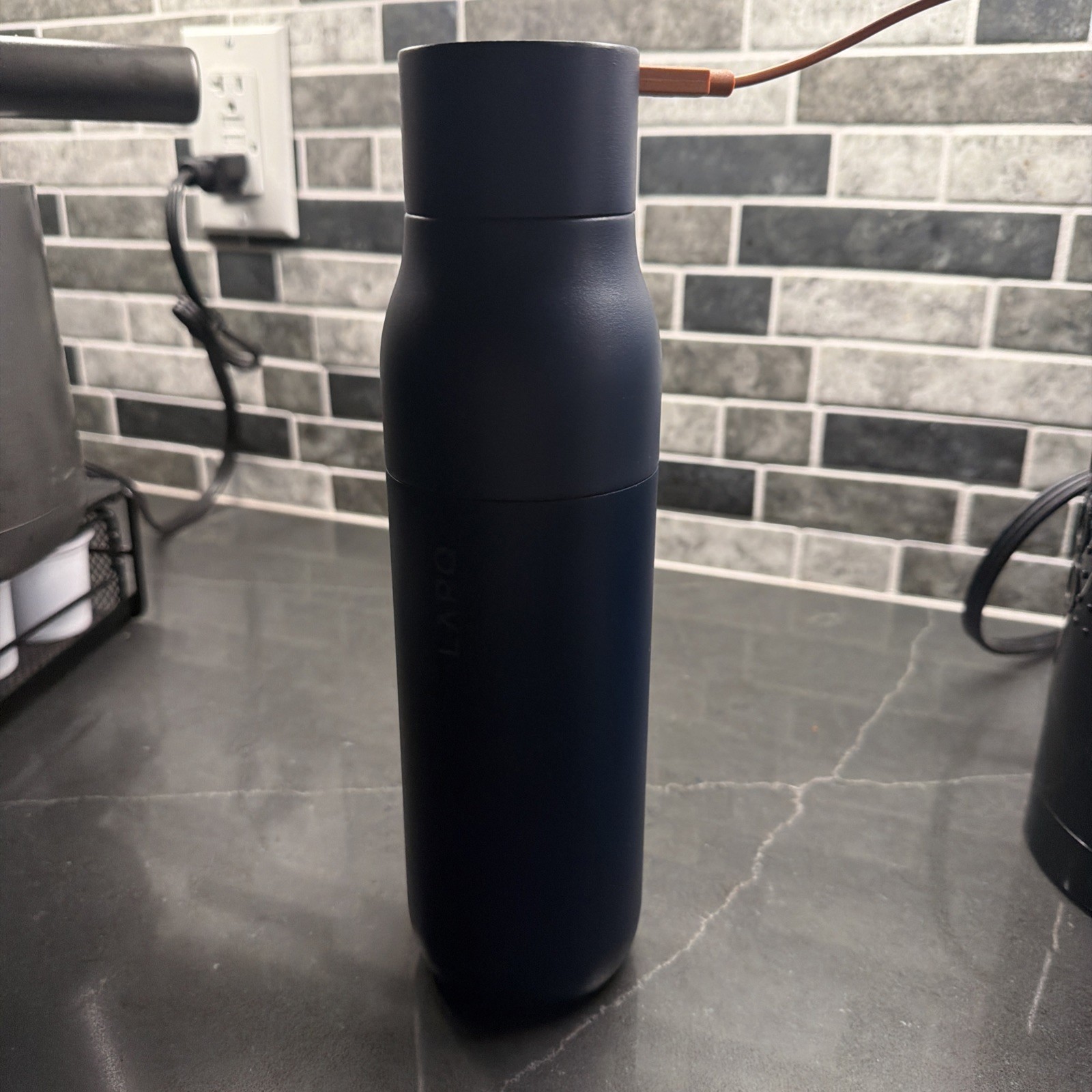 LARQ PureVis Self-Cleaning Water Bottle 17oz Insulated - Monaco Blue  Branded