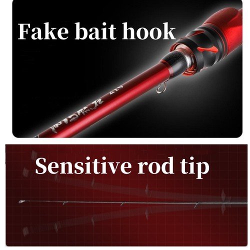 1.8M Fishing Rod Carbon Spinning/Casting Rod Ultra-Light Longcast Fishing 5-25g - Picture 6 of 35