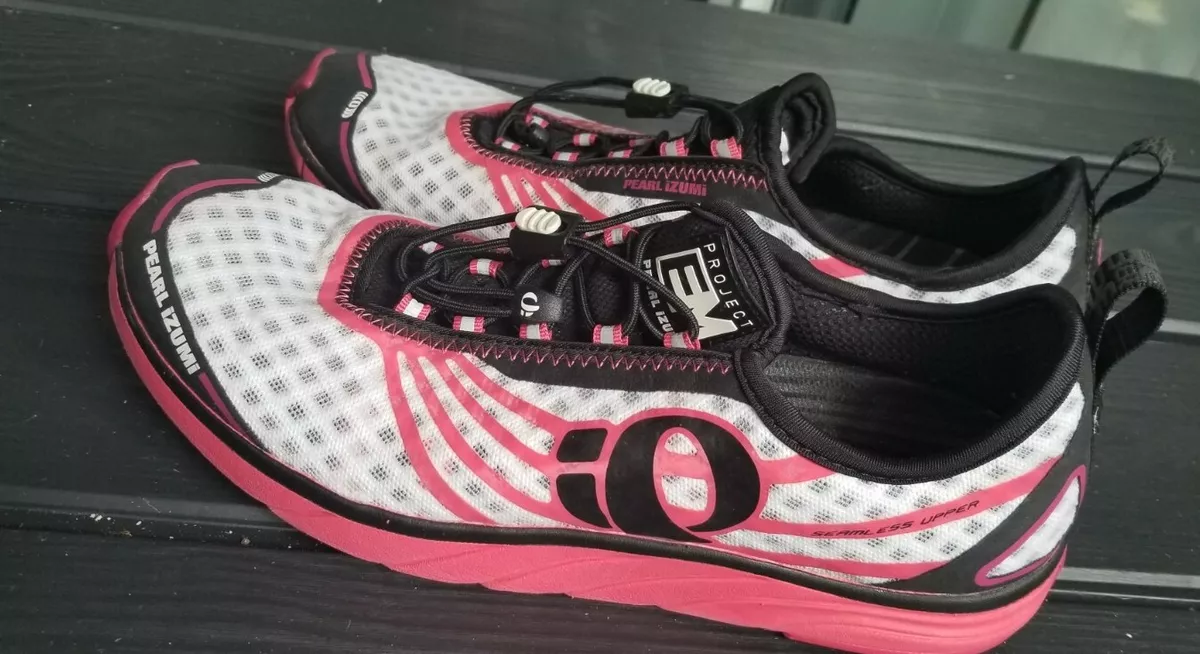 Pearl Izumi Womens White Paradise Pink Running Shoes Size 10.5US