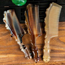 natural yak horn comb handmade boutique massage/scalp brush gift comb