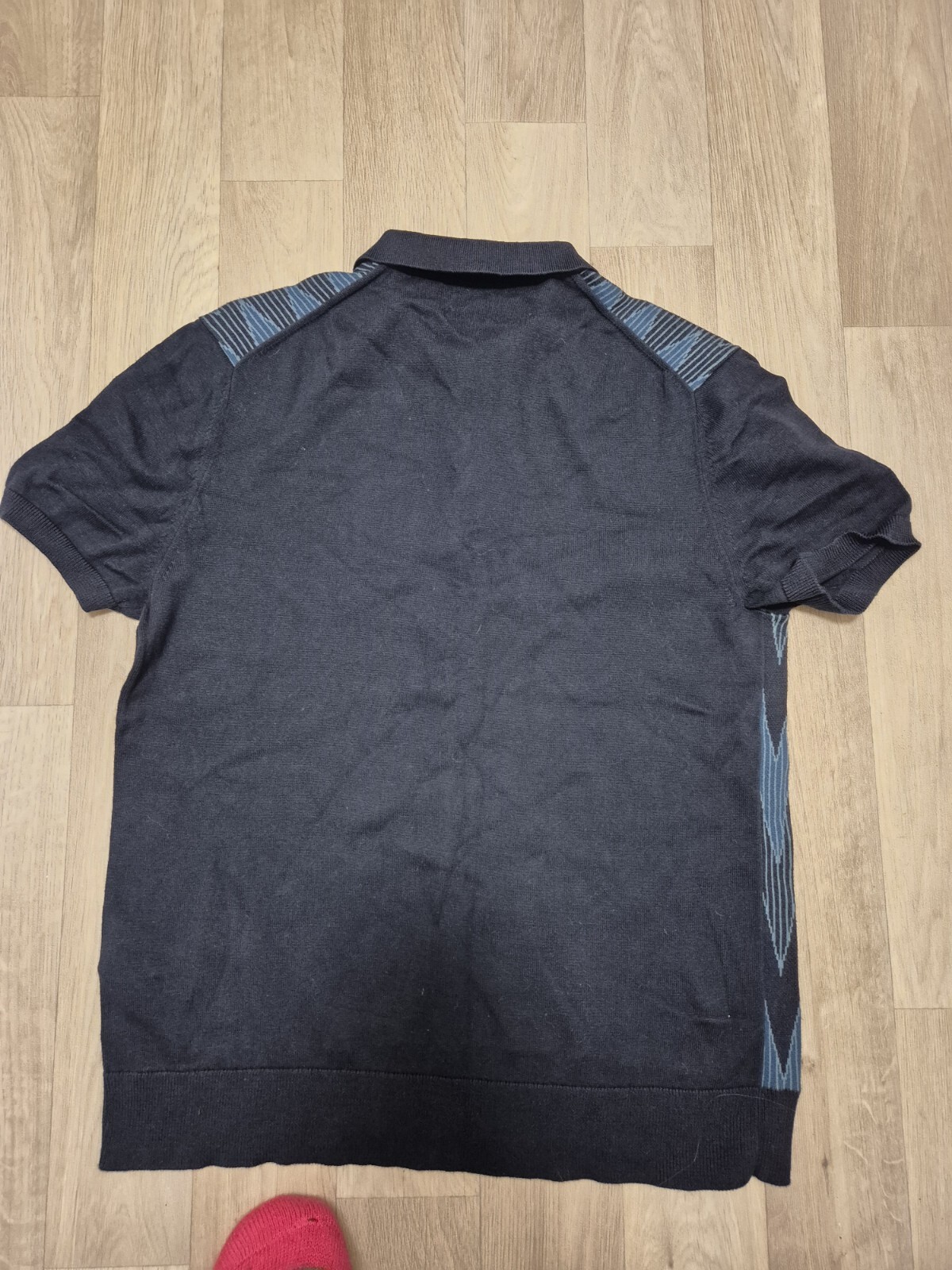 Pretty Green navy zigzag pattern thick Cotton Sho… - image 4