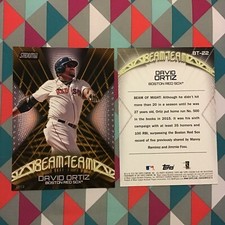 DAVID ORTIZ #BT-22 Red Sox MVP 2016 Stadium Club Beam Team 5X7 Gold #ed/10 made