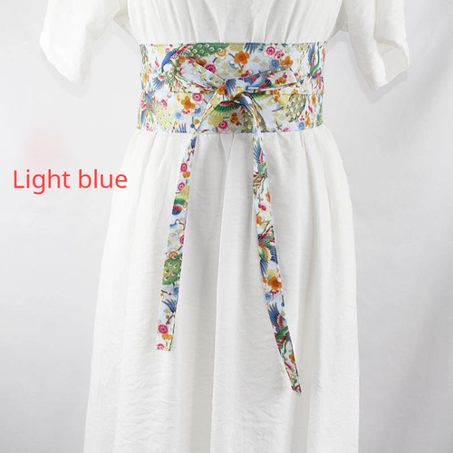 Cinturón Corsé Ancho Japonés Obi Floral Corbata Cinturas Kimono Yukata Chic Faja Larga - Imagen 30 de 32