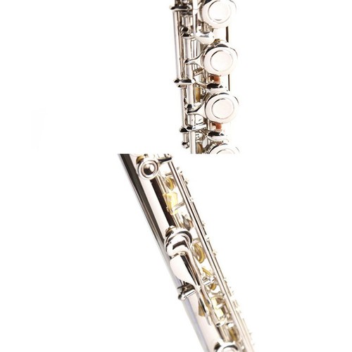 Western Concert Flute Silver Plated Flute 16 Holes C-tuned Flute With E key - Picture 5 of 12