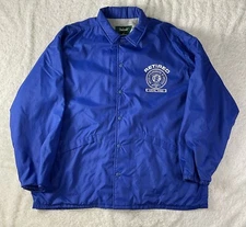 Vintage Dunbrooke Steelworkers Of America Blue Windbreaker Jacket SZ XL USA Made