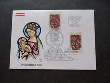 F93a)  Christkindl FDC 28.11.1980 - UKZ 5 + 9010 Klagenfurt St. Gabriel
