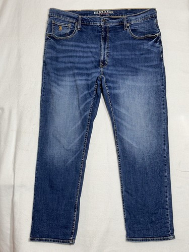 US Polo Assn Jeans 40x30 Blue Active/Stretch Fit Straight Cut Denim Casual Mens