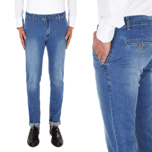 Jeans Uomo Leggero Blu Nero Pantalone Casual Tasca America 44 46 48 50 52 54 - Imagen 20 de 40