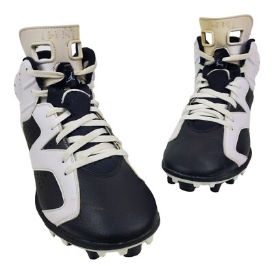 AIR JORDAN 6 VI Retro TD Mens Size 12 OREO Black White Football