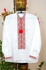 Ukrainian embroidered shirt for man, sorochka, vyshyvanka of cotton, all sizes
