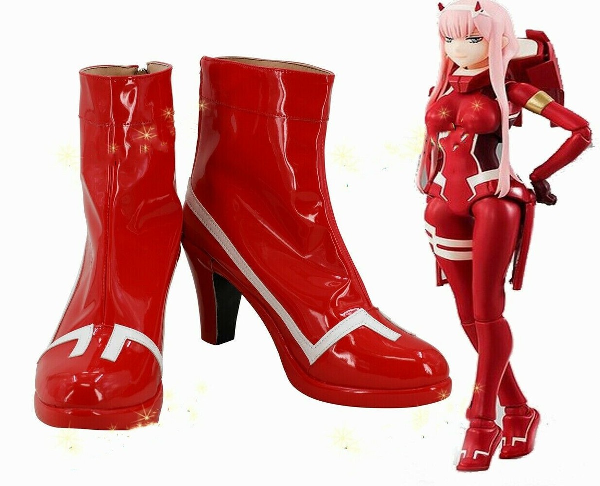 DARLING in the FRANXX Zero Two Cosplay Shoes Women Red Shoes