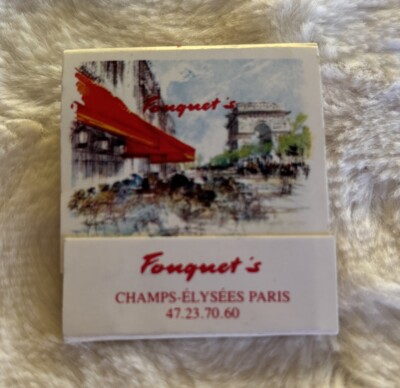 Fouquet s (17 Wood) Matchbook Champs-Elysees, Paris, Vintage