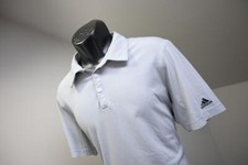 Adidas Golf Polo ClimaCool Gray Short Sleeve Golf Shirt Mens Size Large