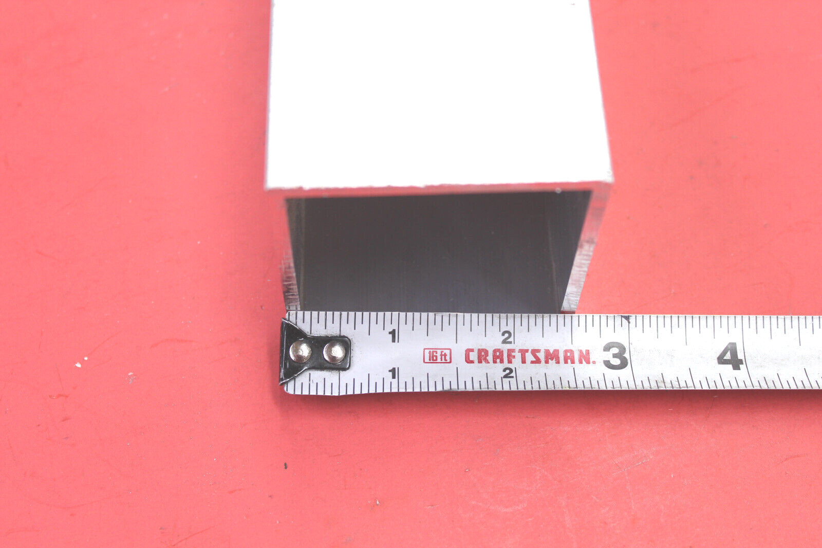 1" X 1" Aluminum Square Tube - 1/8" Wall, 12" Long, 6063-T52 Alloy, Made In USA