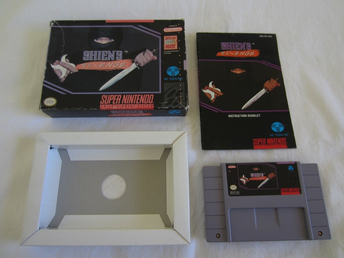Shien's Revenge (SNES) Super Nintendo CIB Complete Box Vic Tokai