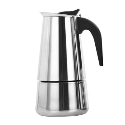 2/4/6/9 Tassen Espressokocher Espressobereiter Kaffeebereiter Edelstahl P3K Z2V8