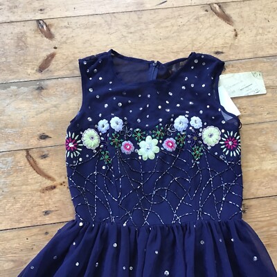 evie blue dress Inara Blue Ruffle Prom Dress - US 0 main image 1