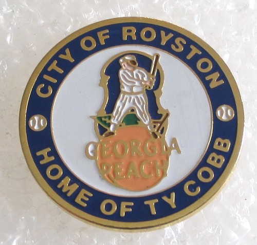 City of Royston, Georgia - Home of Ty Cobb Tourist Travel Souvenir Collector Pin