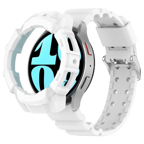 Armor Case + Band for Samsung Galaxy Watch 7 / 6 40mm 44mm Sports Silicone Strap - Picture 22 of 28