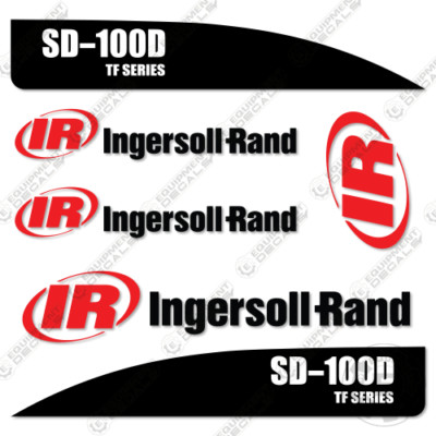 Fits Ingersoll Rand SD-100D TF Series Decal Kit Roller - 7 YEAR OUTDOOR 3M VINYL
