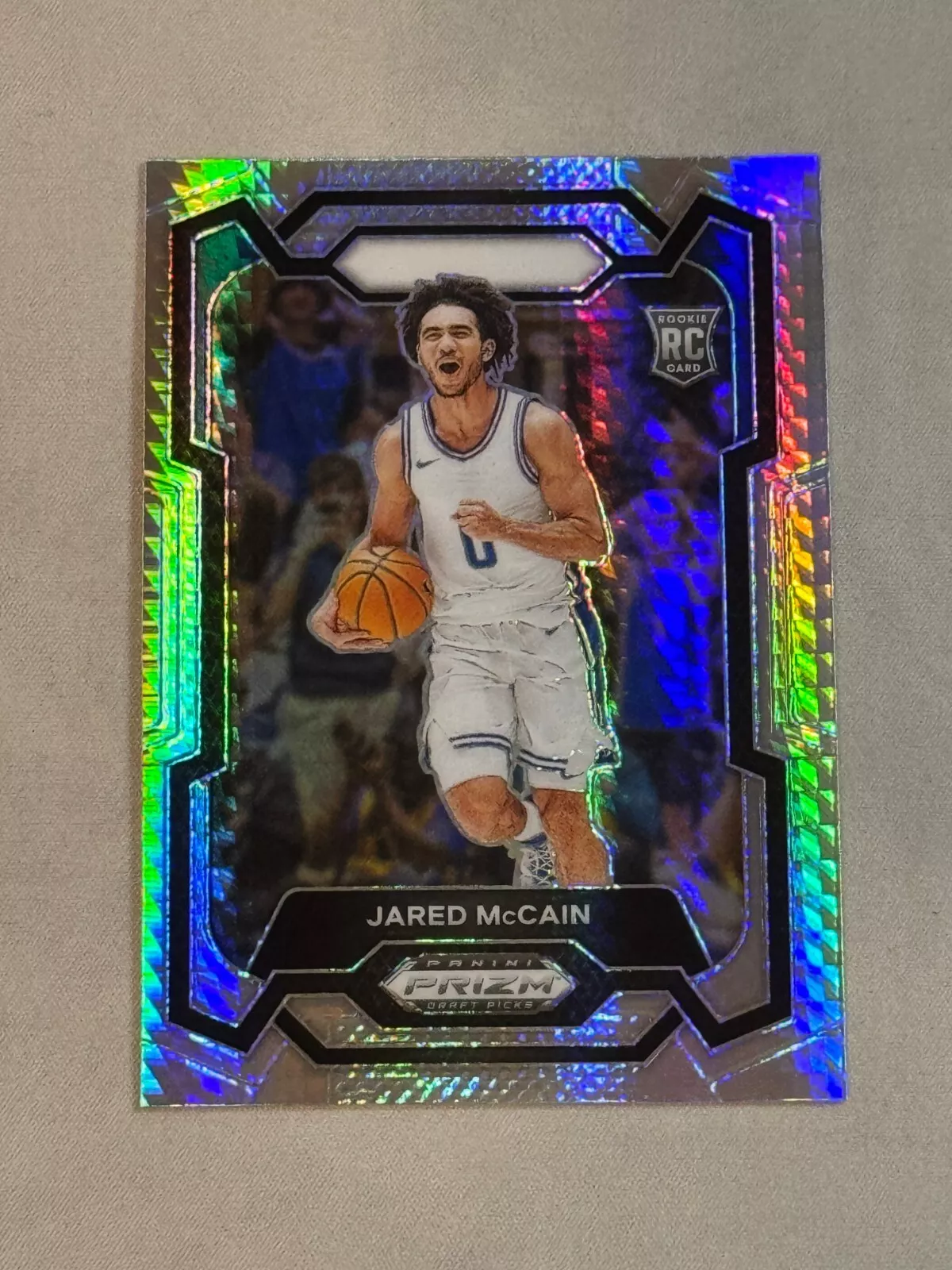 2024 Panini Prizm Draft Picks Hyper Jared McCain Rookie RC #35 Duke