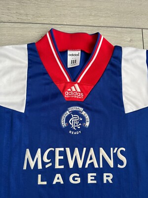 Glasgow Rangers 1992 Adidas Vintage Rare Retro Football Shirt