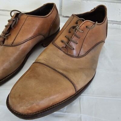 Cole Haan Shoes Mens 10.5 Tan Brown Classic Cap Toe Oxfords  display picture 1